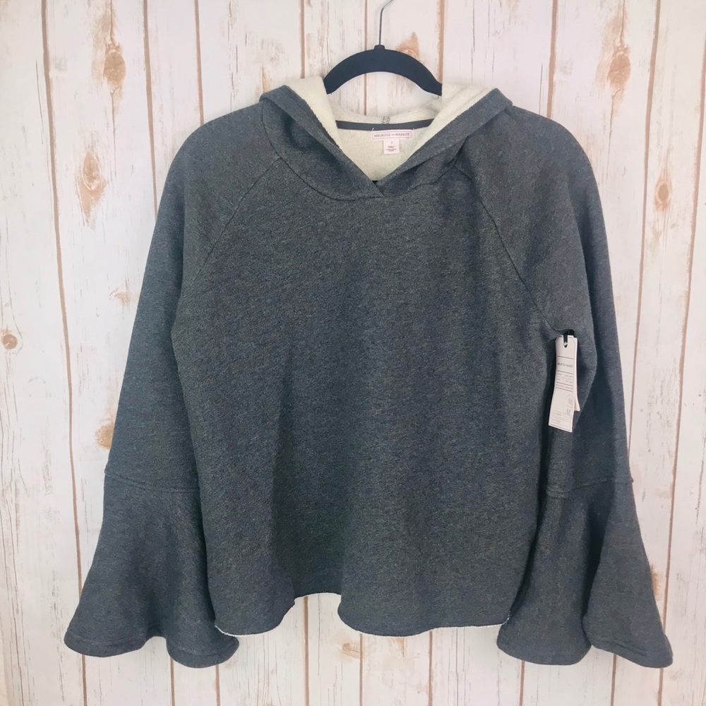 Melrose and Market Bell Sleeve Hooded Sweatshirt